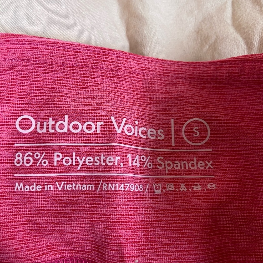 Outdoor voices pink leggings